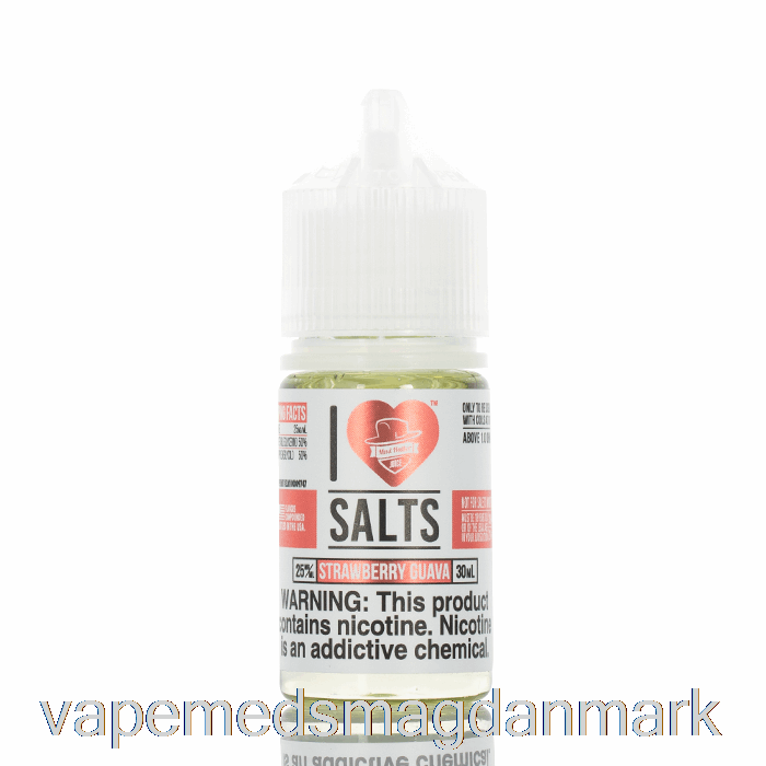 Vape Væske Jordbær Guava - Jeg Elsker Salt - 30ml 50mg